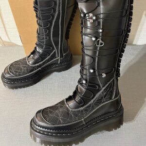 DR. MARTENS XTRM FRILL Platform Leather Limited Edition Boots GREAT GIFT !!